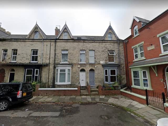 10 Park Square, Hartlepool, white door, will not be transformed into a HMO after complaints from nearby residents.