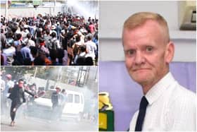 David Jackson and some of the scenes as protestors take to the streets in Myanmar.