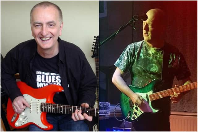 Award-winning blues musician Trevor Sewell (left) and rock guitarist and vocalist Graham Hunter will play at the fundraiser at Hartlepool Cricket Club on November 21.