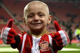 A cheery Bradley Lowery sports Sunderland colours. The Foundation was set up in his memory and you can find out more about its work and how to support it by visiting https://bradleyloweryfoundation.com/