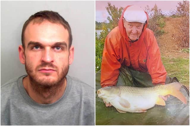 Leighton Snook (left) was jailed for life for the murder of Donald Ralph, 83.