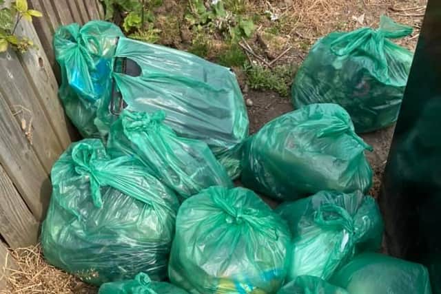 A haul of 20 bags of rubbish was collected in 5 hours by Christine Creamer and her partner earlier this week. They found everything from socks to cans to old clothes and the remnants of a barbecue.