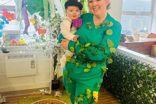 Carly Groom sent us this photo of her and her son dressed as Jack and the Beanstalk.