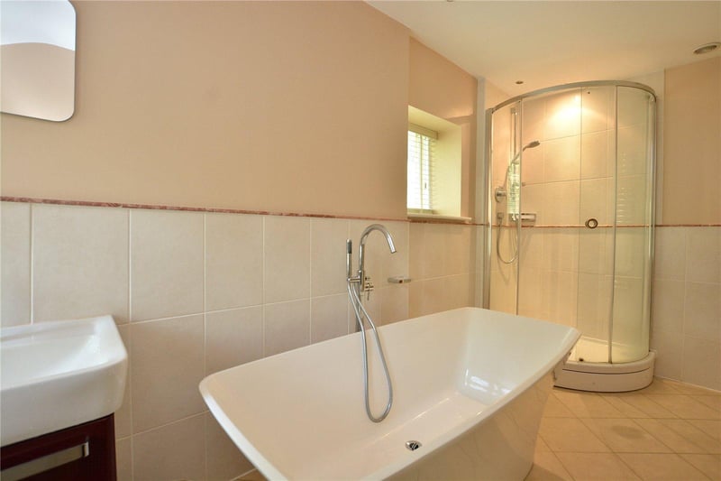 As well the en-suite, there is a large house bathroom complete with a freestanding bath, separate shower cubicle, wash hand basin and w/c.