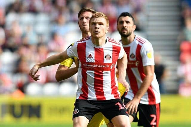 Duncan Watmore playing for Sunderland.
