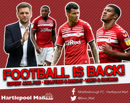 Middlesbrough return to action this weekend.