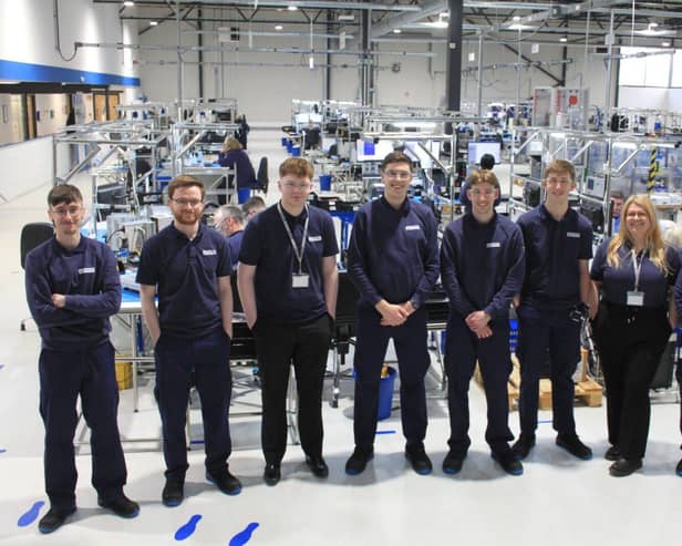 Apprentices at Peterlee-based Alexander Battery Technologies.