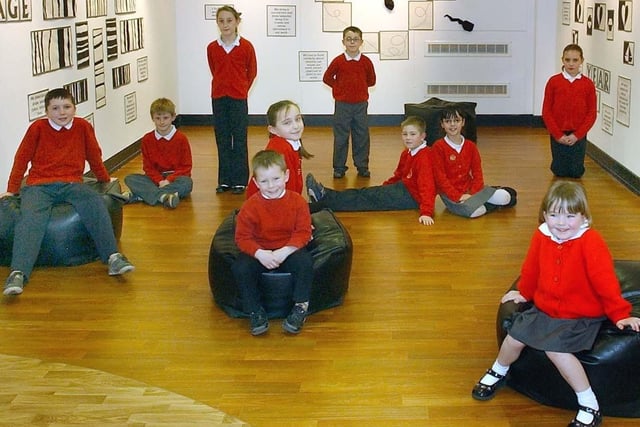 Who do you recognise in this school art gallery scene from 2010?