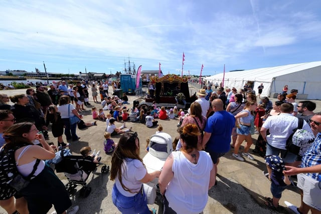 The waterfront festival attracted lots of people on Saturday. Picture: Carl Gorse