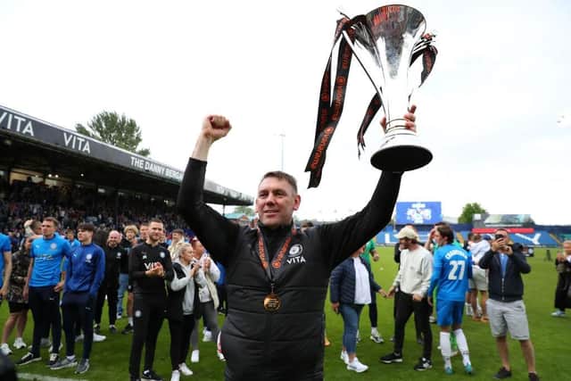 Dave Challinor left Hartlepool United for Stockport County where he would win the National League title. (Photo by Alex Livesey/Getty Images)
