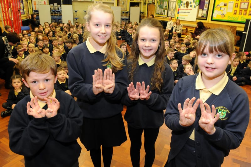 Hedworth Lane Primary school pupils took part in Sign to Sing event six years ago. Remember it?