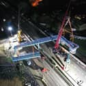 Captivating time-lapse footage shows the successful removal of a footbridge as part of National Highways’ A1 Birtley to Coal House upgrade.