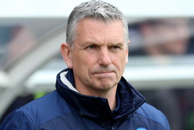 John Askey has credited Hartlepool United's work ethic following the win over Grimsby Town. (Photo: Mark Fletcher | MI News)