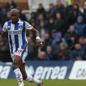 Mohamad Sylla's Hartlepool United contract situation has been explained. The French midfielder returned to action against Stevenage (above) on Easter Monday (Photo: Mark Fletcher | MI News)