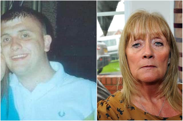 Scott Fletcher has been missing since 2011. Right: His mother Julie Fletcher