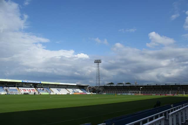 General view during the Carabao Cup match between Hartlepool United and Crewe Alexandra at Victoria Park, Hartlepool on Tuesday 10th August 2021. (Credit: Will Matthews | MI News)