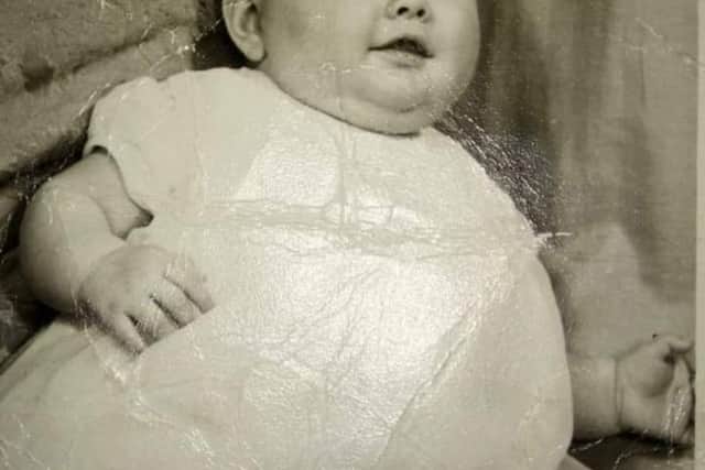 Sharon Collier as a baby.