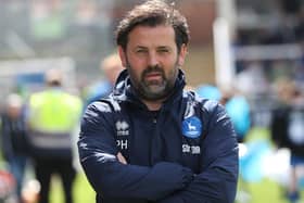 Paul Hartley shared his thoughts after Hartlepool United's defeat to Bradford City. (Credit: Mark Fletcher | MI News)