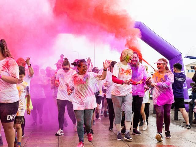 Alice House Hospice's Colour Run returns for another year on Saturday, July 13, in Seaton Carew, Hartlepool. Runners and walkers of all ages and abilities will be showered with multicoloured powdered paint along the 5K circular route.