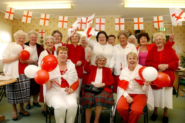 Springwell Flats marked St George's Day with a party in 2004. Recognise anyone?