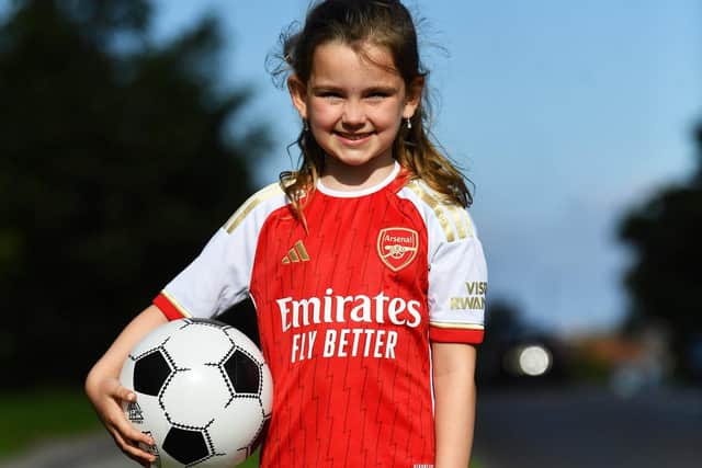 Alice McBride is given a once in a lifetime opportunity to escort Arsenal players out onto the pitch at Wembley Stadium.