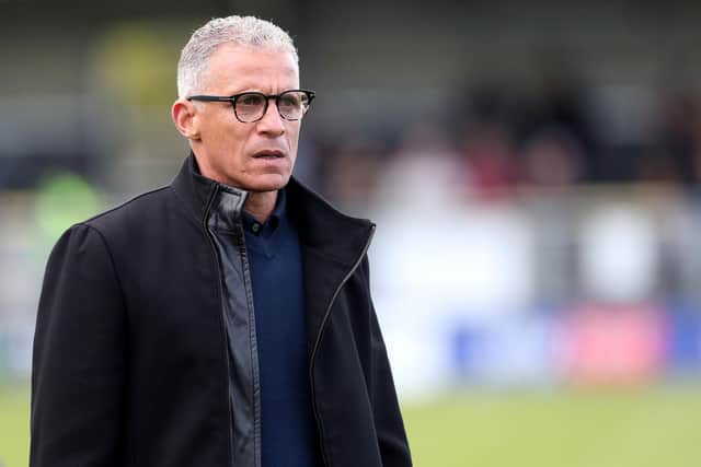 Hartlepool United Interim manager Keith Curle admits his side lack League Two experience after Harrogate Town defeat. (Credit: Mark Fletcher | MI News)