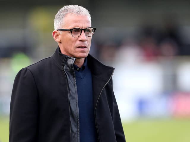 Hartlepool United Interim manager Keith Curle admits his side lack League Two experience after Harrogate Town defeat. (Credit: Mark Fletcher | MI News)