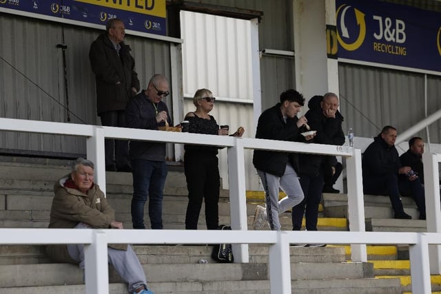 Fans start to take their spot in the Town End terrace. Photo: Mark Fletcher | MI News