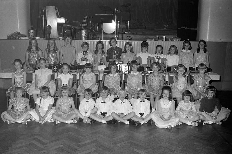 Another from 1973, this time Mansfield's Osborne School of Dancing, pictured here at a presentation ceremony.