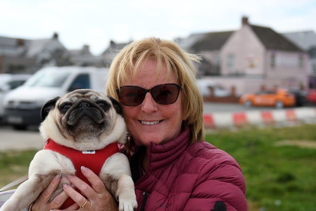 Millie with her owner Sue Charlton.