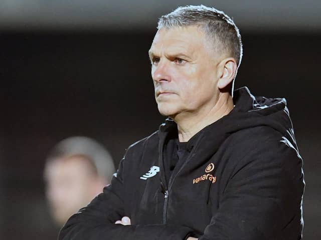 John Askey has warned his Hartlepool United players they could yet find themselves in a relegation battle in the National League.