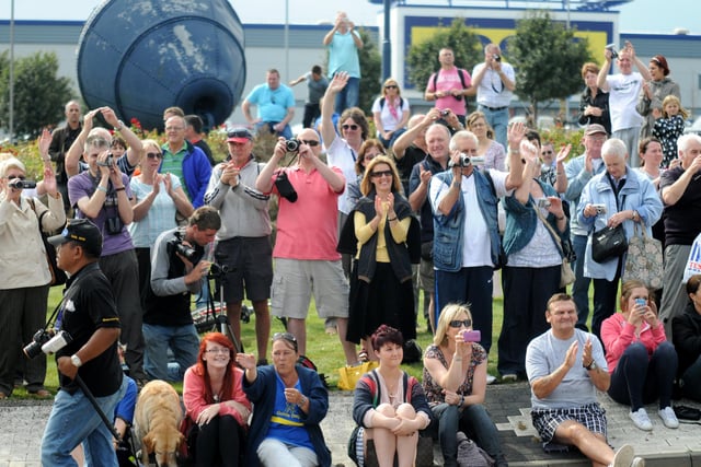 Spectators are pictured enjoying the spectacle. Are you among them?