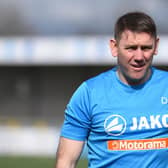 Hartlepool United manager Dave Challinor prior to the Vanarama National League match between Sutton United  and Hartlepool United at the Knights Community Stadium, Gander Green Lane,, Sutton on Saturday 14th March 2020. (Credit: Paul Paxford | MI News) SUTTON, ENGLAND - MARCH 14TH