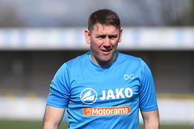 Hartlepool United manager Dave Challinor prior to the Vanarama National League match between Sutton United  and Hartlepool United at the Knights Community Stadium, Gander Green Lane,, Sutton on Saturday 14th March 2020. (Credit: Paul Paxford | MI News) SUTTON, ENGLAND - MARCH 14TH