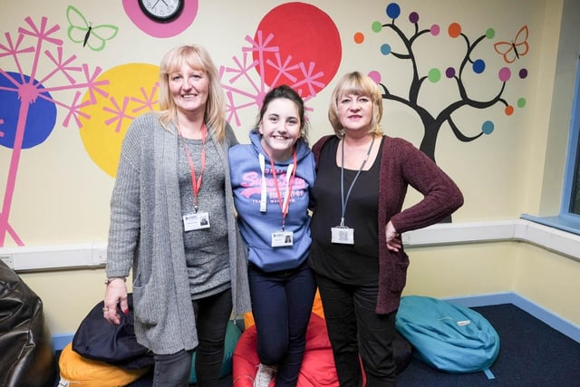 Children from Hartlepool Families First have been raising money towards the £7,000 of a new minibus for the group. Staff members pictured are Barbara Jones, Hannah Ord and Janice Lithgo.