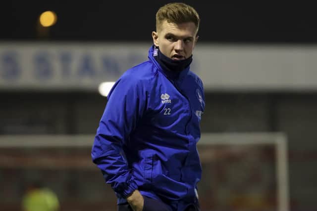 Mark Shelton made his return from injury when on the bench for Hartlepool United's win over Crawley Town. (Credit: Tom West | MI News)
