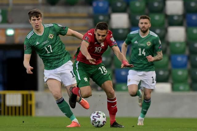 Paddy McNair played the full 90 minutes in Northern Ireland's defeat to Switzerland (Photo by Charles McQuillan/Getty Images)