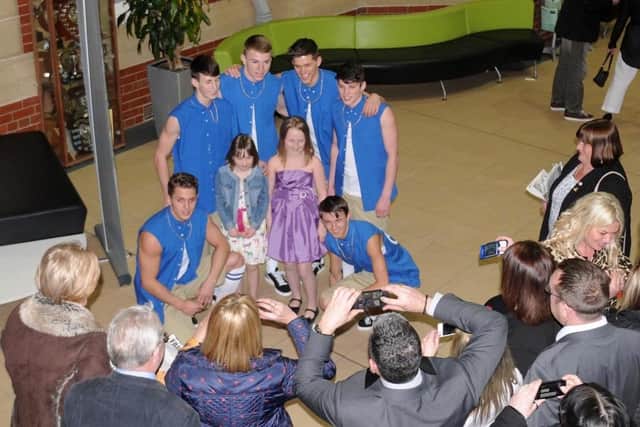 Ruff Diamond pictured with their adoring fans in Hartlepool in 2013.