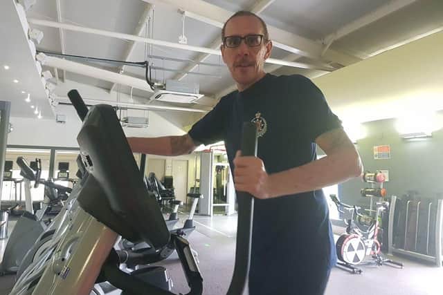 Stuart Crebbin is staying fit and positive ahead of the 10 Peaks Challenge despite being diagnosed with PTSD and stage 4 colon cancer.