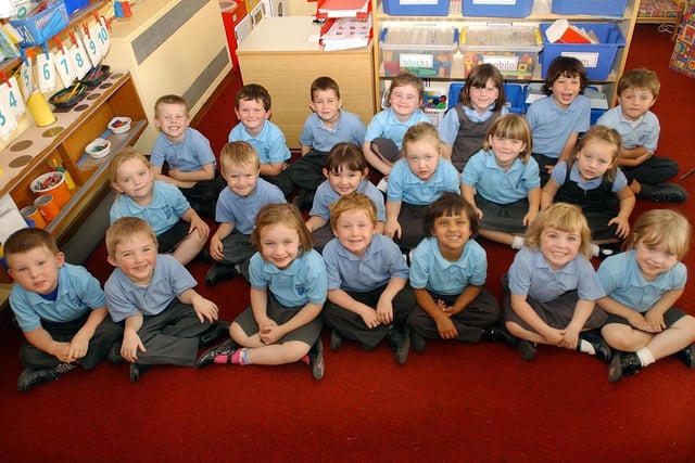 Photo time at West Park Primary in 2004.