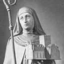 St Hilda was Abbess at Hartlepool in the seventh century and later moved to Whitby.