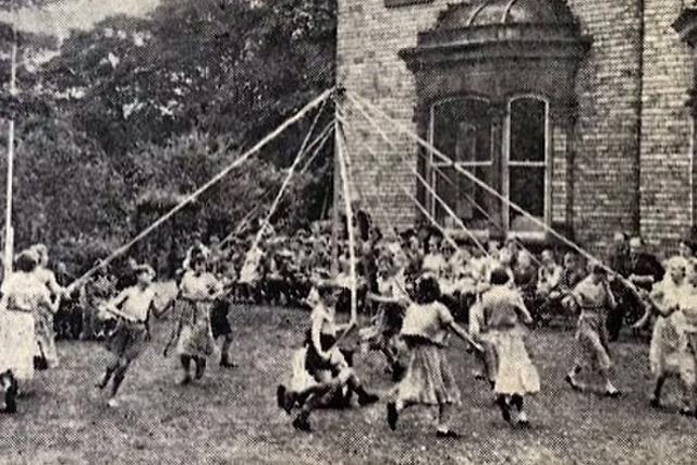 Pupils at Claremont School maypole dancing in the summer of 1956. Photo: Hartlepool Museum Service.