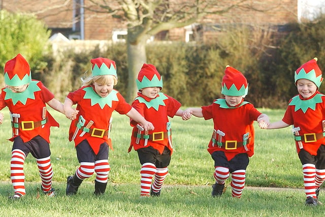 Children at Eden Community Primary School in Peterlee got a donation of elf costumes from Asda in 2006.
That reminds us. You can celebrate Answer The Telephone Life Buddy The Elf Day on December 18.