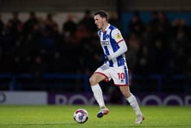 Callum Cooke produced a match winning contribution for Hartlepool United against Rochdale. (Credit: Mike Morese | MI News)