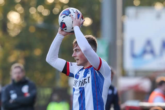 Brody Paterson returned for Hartlepool United at Stevenage. (Credit: John Cripps | MI News)