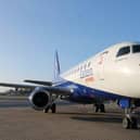 One of Eastern Airways' 76-seat E-Jet Embraer 170 aircraft that will fly from Teesside to Heathrow.