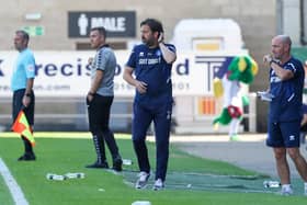 Paul Hartley was pleased with Hartlepool United despite a narrow defeat at Northampton Town. (Credit: John Cripps | MI News)
