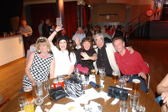 Old friends from the Queen's Rink, formerly in Clarence Road, gather for a night of fun at the Borough Hall in 2005.