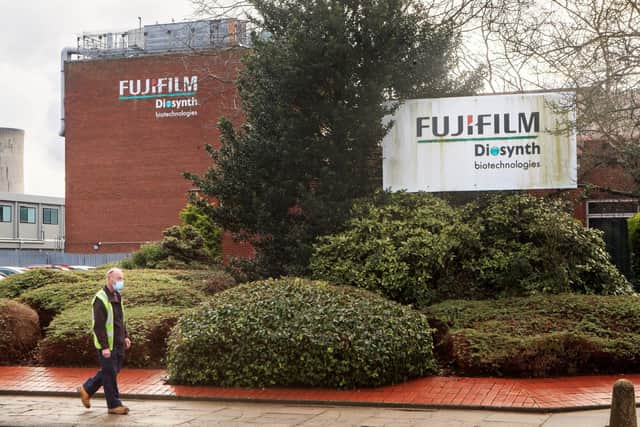 The Fujifilm Diosynth facility in Billingham.