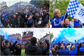 Hartlepool United promotion parade pictures from the streets (photo: Bernadette Malcolmson)